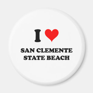 I Love San Clemente State Beach California Magnet