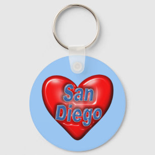 I Love San Diego Keychain
