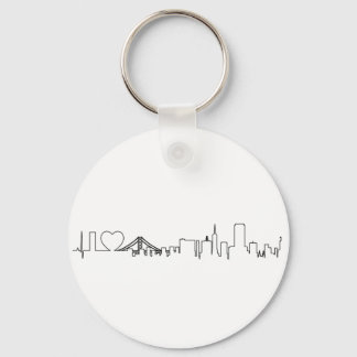 I love San Francisco in an extraordinary ecg style Keychain
