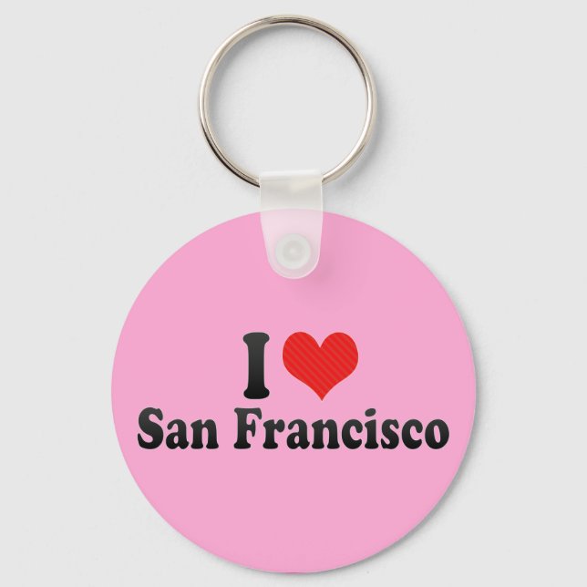 I Love San Francisco Keychain (Front)