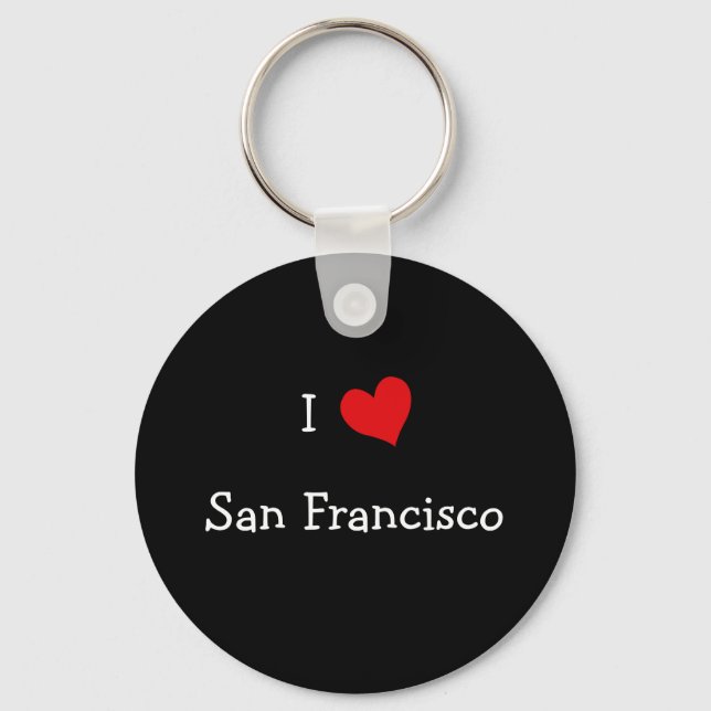 I Love San Francisco Keychain (Front)