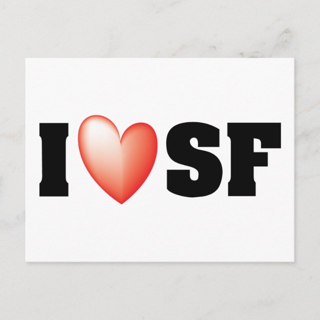 I Love San Francisco Postcard (Front)