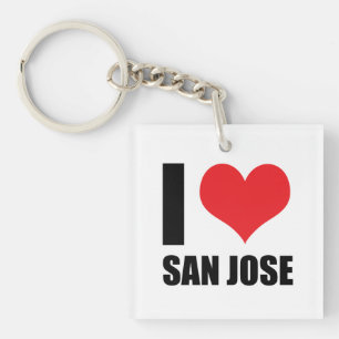 I love San Jose Keychain