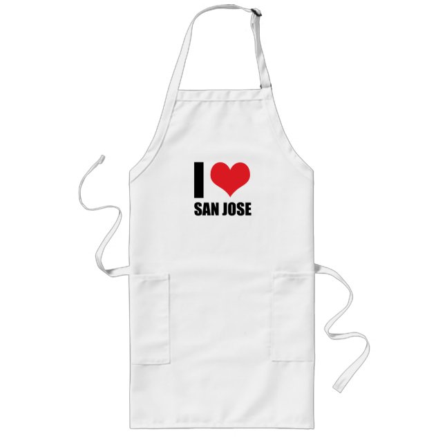 I love San Jose Long Apron (Front)