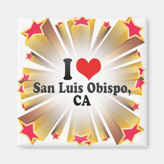 I Love San Luis Obispo,+CA Magnet (Front)