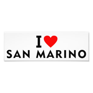 I love San Marino country like heart travel touris Photo Print