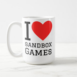 I love sandbox games coffee mug