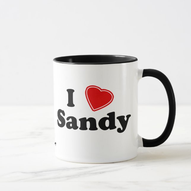 I Love Sandy Mug (Right)