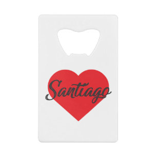 I Love Santiago - Chile Credit Card Bottle Opener