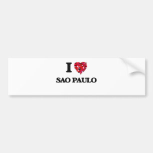 I love Sao Paulo Brazil Bumper Sticker
