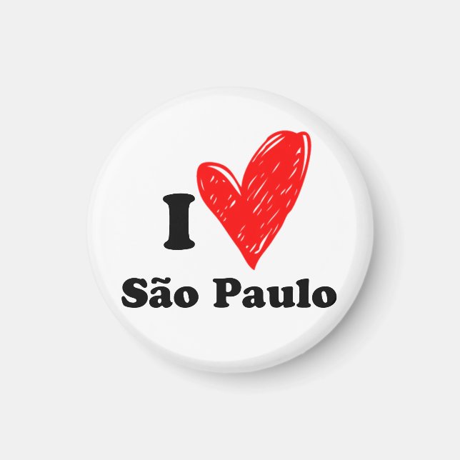 I love São Paulo Magnet (Front)