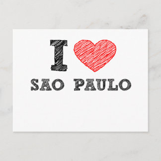 I Love Sao Paulo Postcard