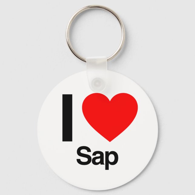 i love sap keychain (Front)