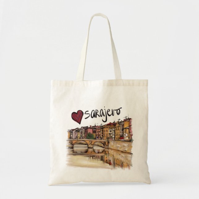 I love Sarajevo Tote Bag (Front)