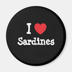 I love Sardines heart T-Shirt Magnet