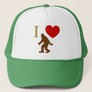 I Love Sasquatch Trucker Hat