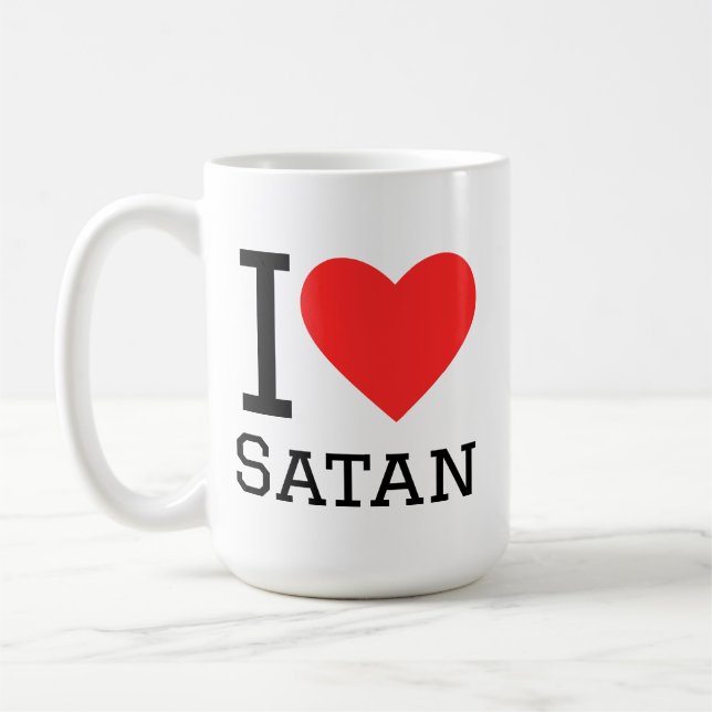 I love satan coffee mug (Left)