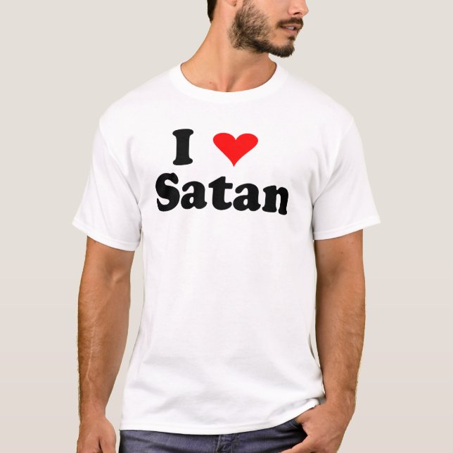 I Love Satan T-Shirt (Front)