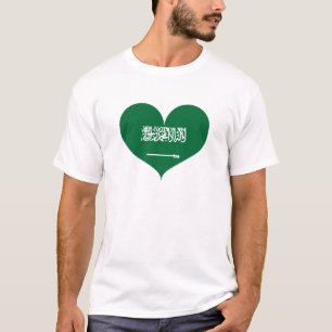 I Love Saudi Arabia Flag T-Shirt
