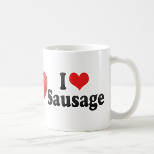 I Love Sausage Coffee Mug