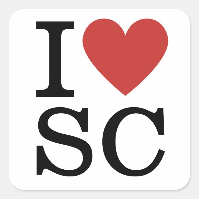 I ❤️ Love SC - Supply Chain STICKER (Front)