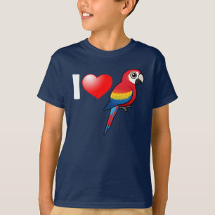 I Love Scarlet Macaws T-Shirt