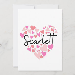 I love Scarlett Thank You Card