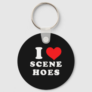 I Love Scene Hoes Merry Christmas Keychain
