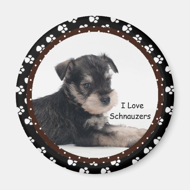 I love Schnauzers  Magnet (Front)