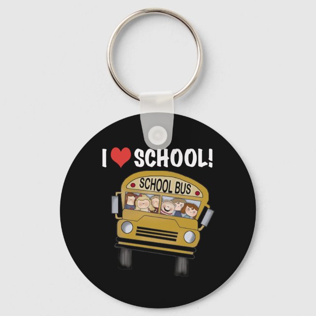 I Love School Keychain (Front)