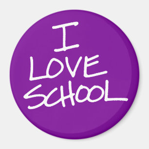 I Love School Magnet