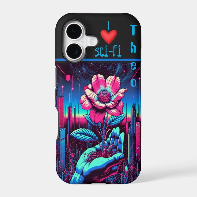 "I Love Sci-Fi" Future Flower Customizable  (Back)
