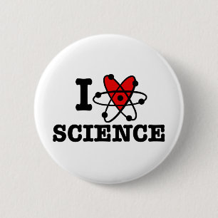 I Love Science 2 Inch Round Button