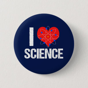 I Love Science 2 Inch Round Button