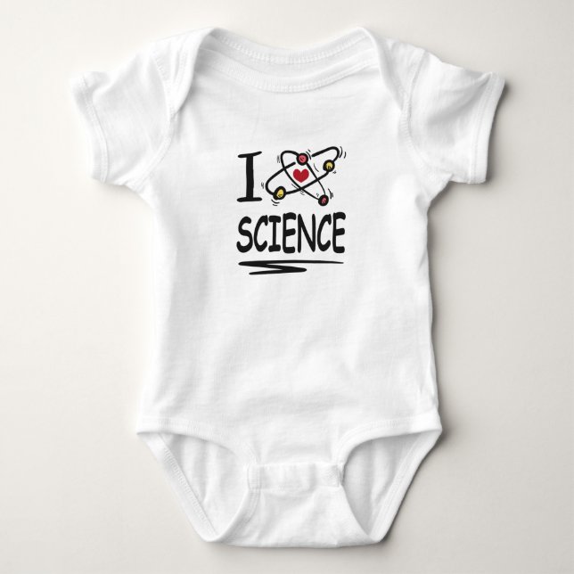 I love Science Baby Bodysuit (Front)
