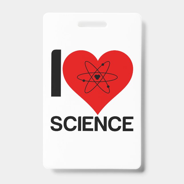 I LOVE SCIENCE BADGE (Front)