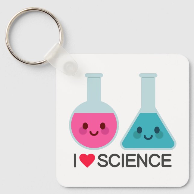 I LOVE SCIENCE KEYCHAIN (Front)
