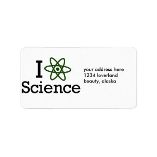 I Love Science Label