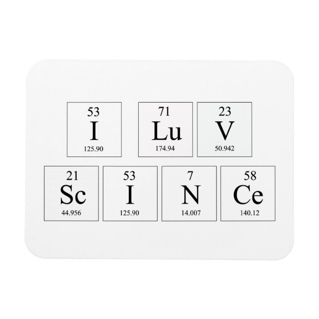 I love science magnet (Horizontal)