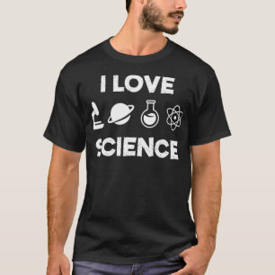 I Love Science Minimal Design  T-Shirt