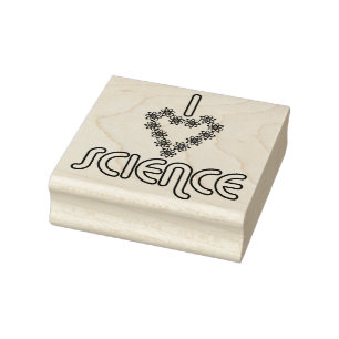 I love science rubber stamp