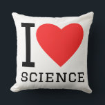 I love science throw pillow<br><div class="desc">I love science ,  for experiments lovers</div>