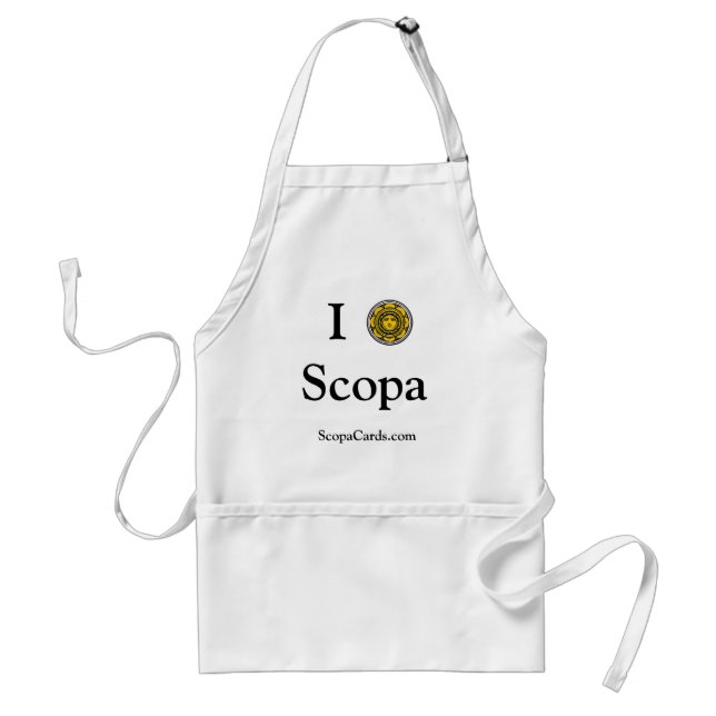 I Love Scopa apron (Front)