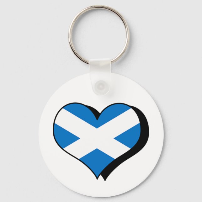 I Love Scotland Keychain (Front)