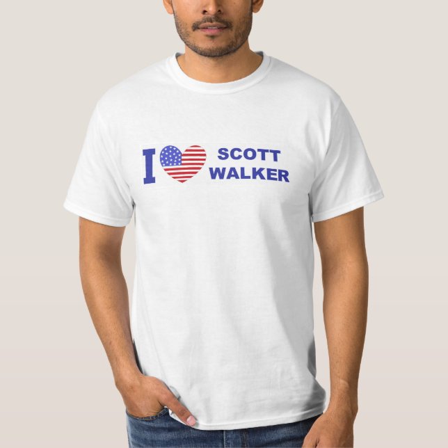 I Love Scott Walker T-Shirt (Front)