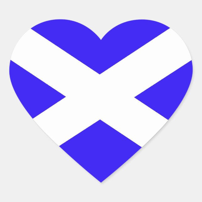 I love Scottish saltire stickers (Front)