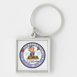 I Love Scrapbooking Keychain
