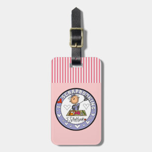 I Love Scrapbooking Luggage Tag