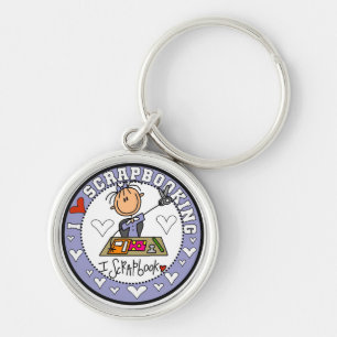I Love Scrapbooking Tshirts and Gifts Keychain
