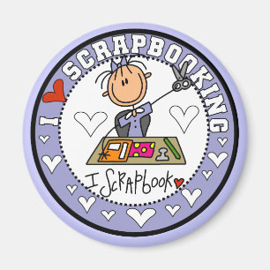 I Love Scrapbooking Tshirts and Gifts Magnet